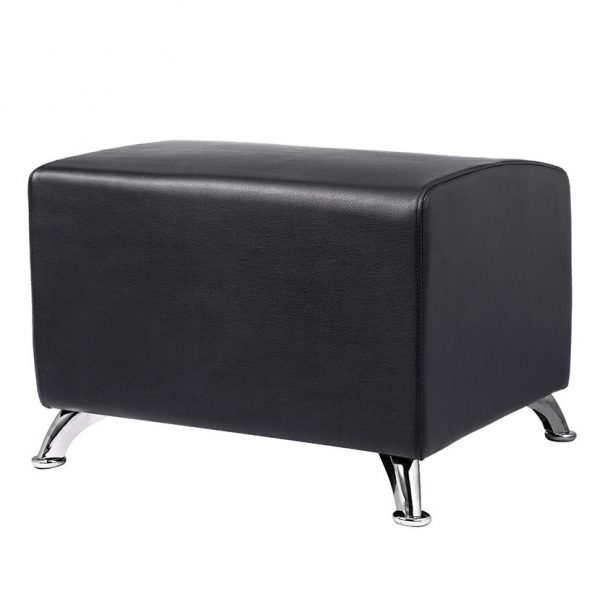 Banc d'attente Lee noir pour salon de coiffure.