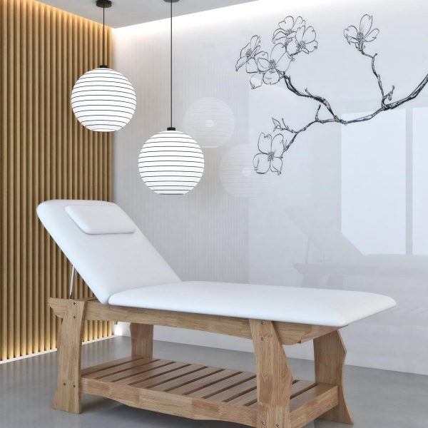 Table esthétique haut de gamme de haute qualité, pour institut de beauté, salon et SPA.