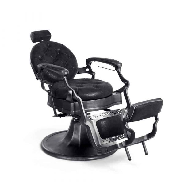 Fauteuil barbier noir Eastwood