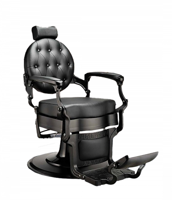Fauteuil barbier noir design
