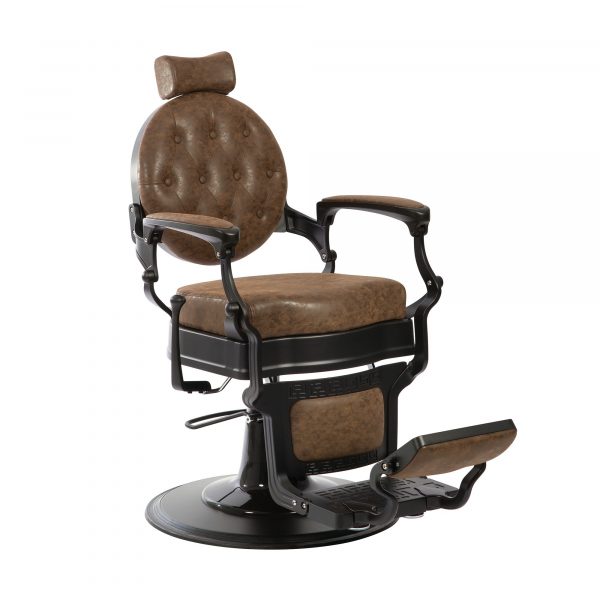 Fauteuil barbier marron design