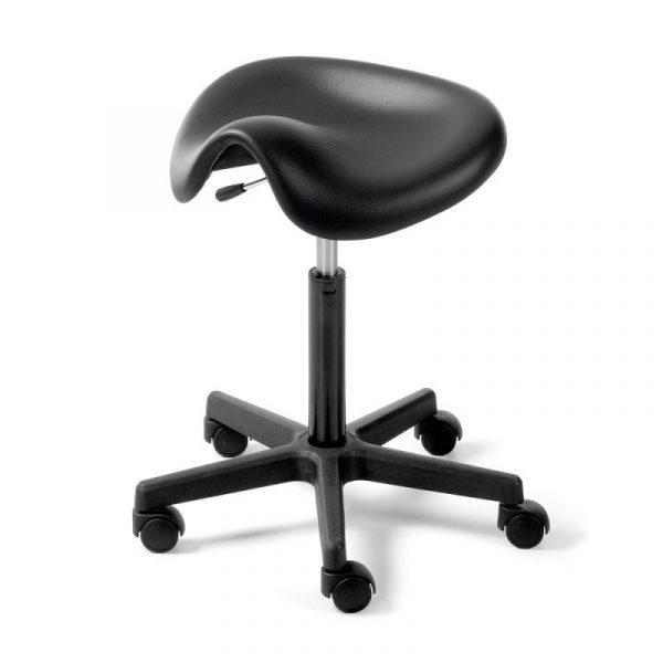 Tabouret selle de cheval noire