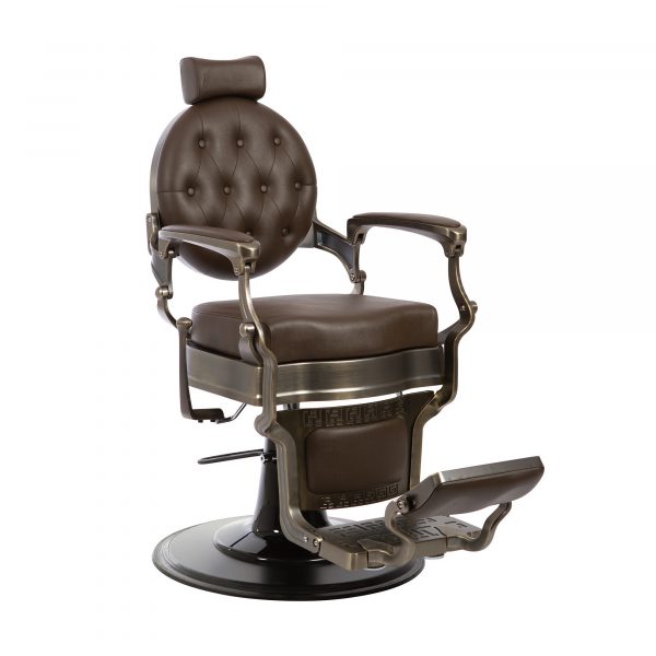 Fauteuil barbier Noir et Bronze Vintage