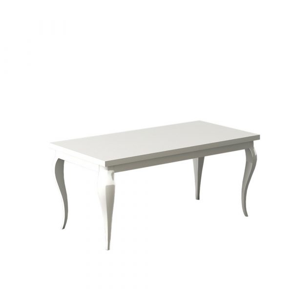 Coiffeuse Centrale 2 places NARCISO blanc brillant