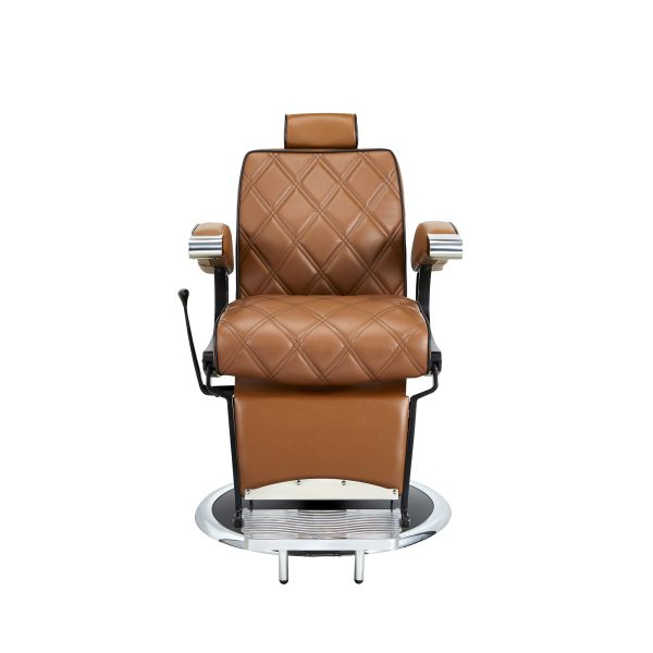 Alternative view of Fauteuil barbier MAX MARRON