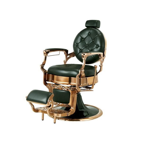 Fauteuil barbier vert KALIOPE GRS