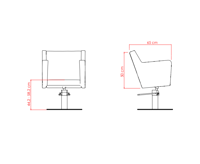 Fauteuil de coupe ENORA BLACK – Image 7