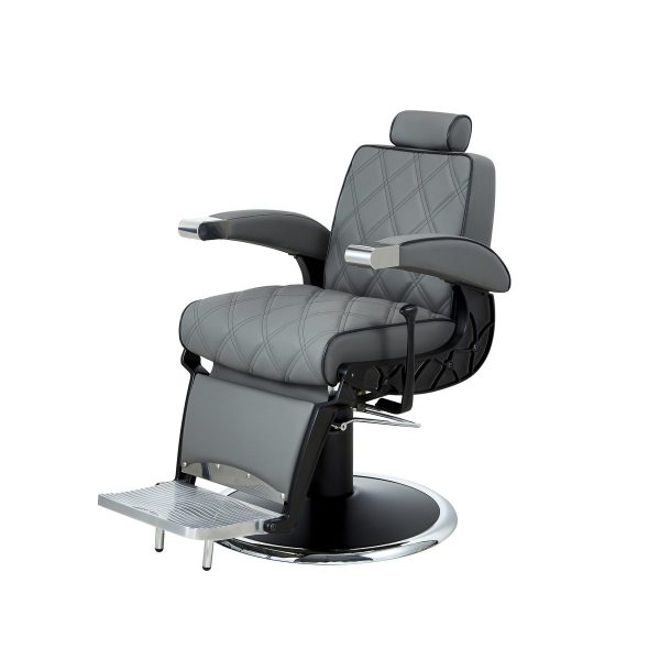 Fauteuil barbier MAX GRIS
