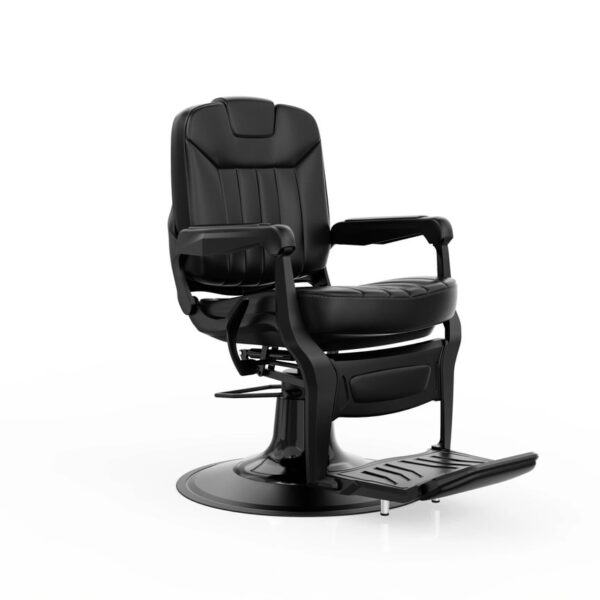 Siège noir pour salon barbier et salon de coiffure