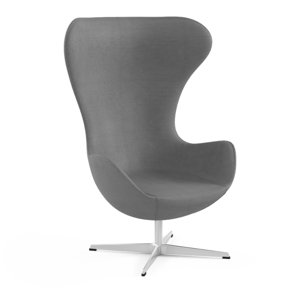 Grand fauteuil gris GRACE pour patienter en salon de coiffure et barbier.